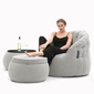 grey designer sofa set bean bag by Ambient Lounge