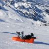 orange conversion lounger bean bag