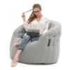 Float like a Butterfly, sit like royalty in this truly amazing bean bag lounger. The design of internal elastics and multi bead compartments is truly gravity defying and gives such a good level of support all over.
