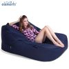 navy blue satellite twin bean bag