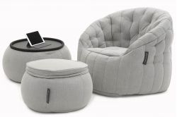 grey designer sofa set bean bag by Ambient Lounge