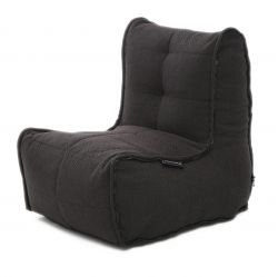 Link middle bean bag in Black Interior Fabric