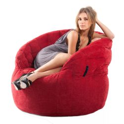 red butterfly bean bag