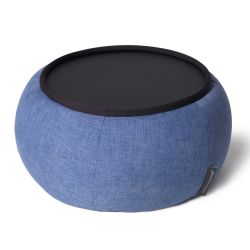 Blue Versa Table made of bean bags