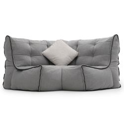 Modular bean bag corner in Keystone Grey